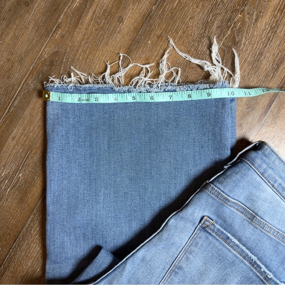 KLIQUE B. Blue Wide Leg Jeans Women’s 11 31 Ankle Crop High Rise - Picture 3 of 7